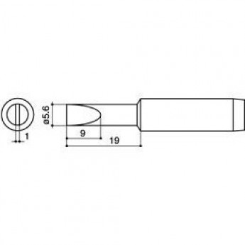 Паяльное жало HAKKO серии 900L 8.5 мм 13A000032