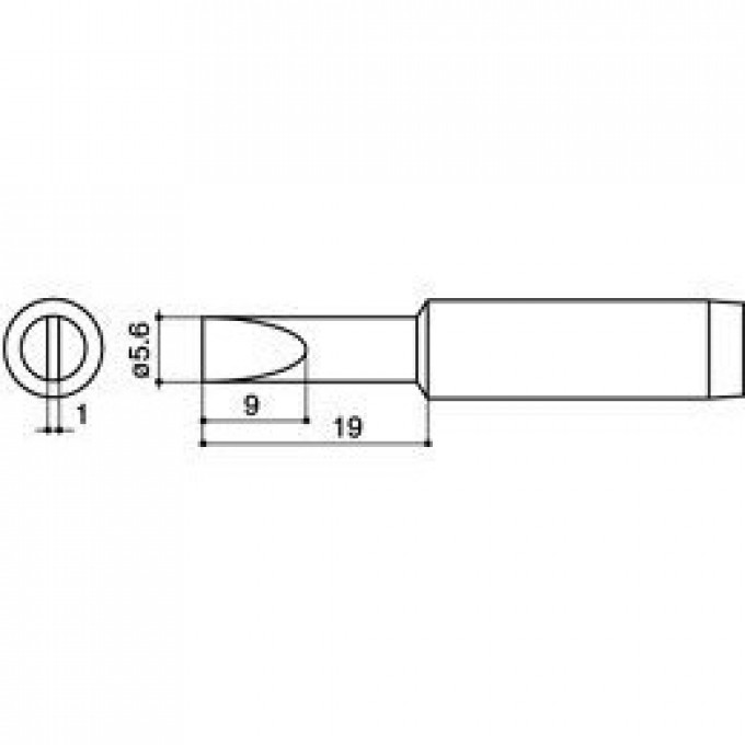 Паяльное жало HAKKO серии 900L 8.5 мм 13A000032