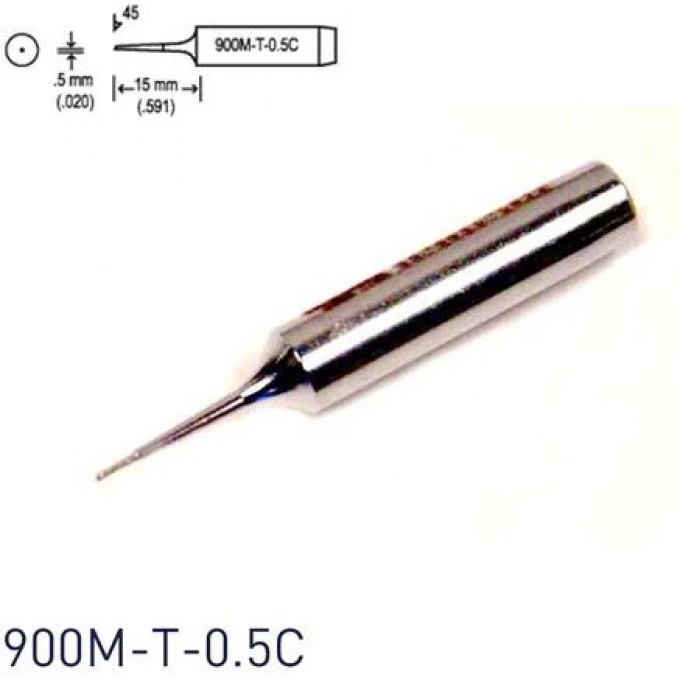 Паяльное жало HAKKO 900MT0.5C серии 900М, наружный диаметр 6.5 мм 13A000034