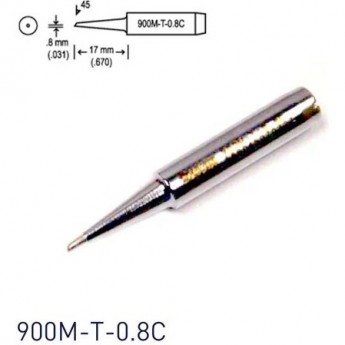 Паяльное жало для паяльных станций HAKKO серии 900М, 0.8C, диаметр 6.5 мм 13A000035