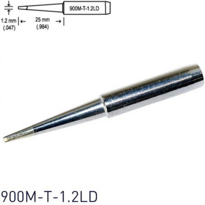 Паяльное жало HAKKO 900MT1.2LD серии 900М, наружный диаметр 6.5 мм 13A000038
