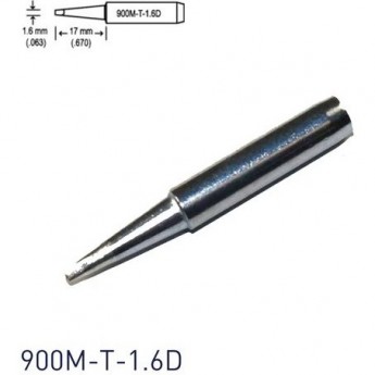 Паяльное жало HAKKO 900MT1.6D серии 900М, наружный диаметр 6.5 мм 13A000040