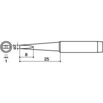 Паяльное жало HAKKO 900MT2LD серии 900М 6.5 мм 13A000049