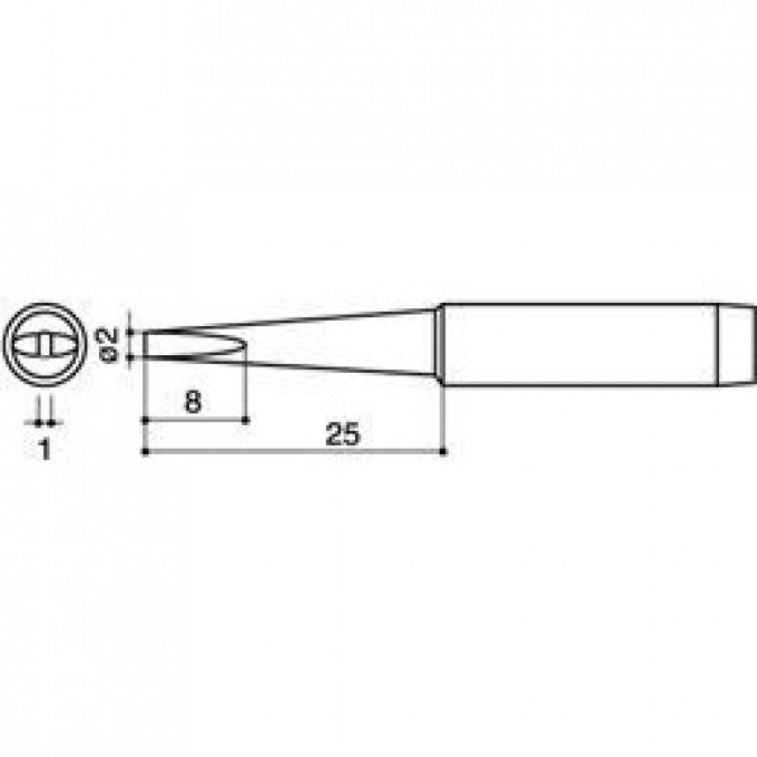 Паяльное жало HAKKO 900MT2LD серии 900М 6.5 мм 13A000049