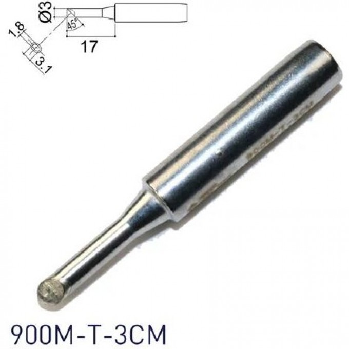 Паяльное жало HAKKO 900MT3CM серии 900М 6.5 мм 13A000055
