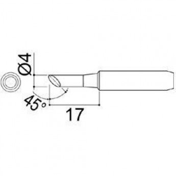 Паяльное жало HAKKO серии 900М 6.5 мм 13A000057