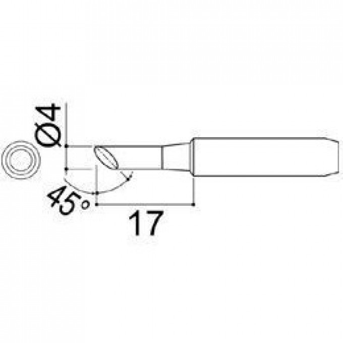 Паяльное жало HAKKO серии 900М 6.5 мм 13A000057