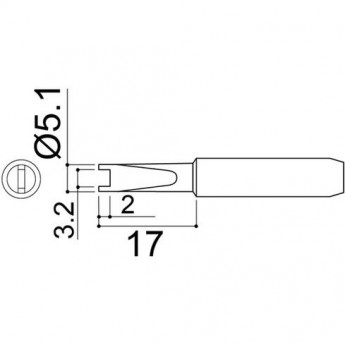 Паяльное жало HAKKO 900MTR серии 900М 6.5 мм 13A000065