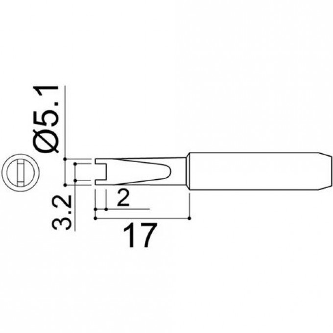 Паяльное жало HAKKO 900MTR серии 900М 6.5 мм 13A000065