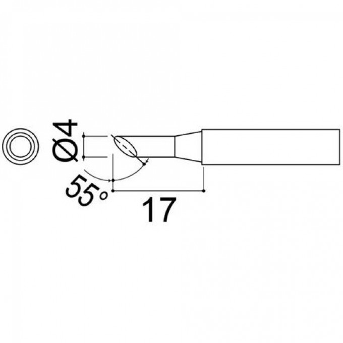 Паяльное жало HAKKO 900MTS11 серии 900М 6,5 мм 13A000068