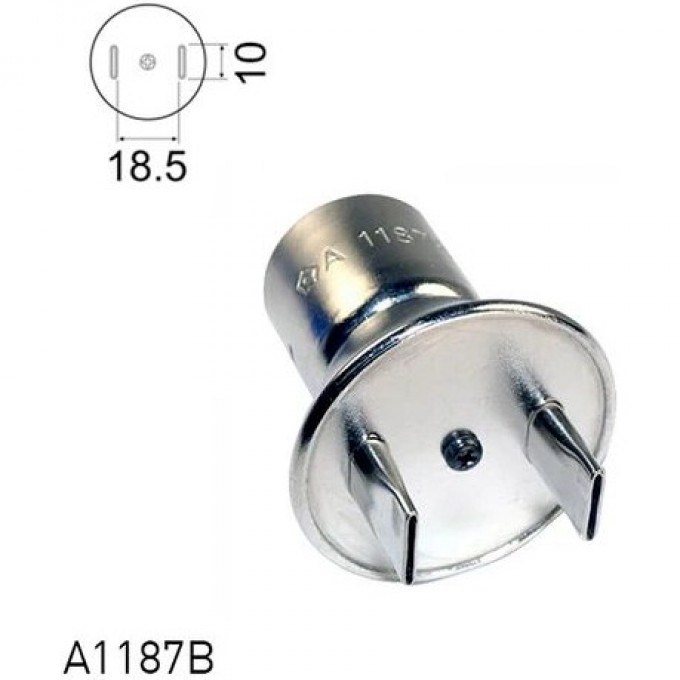 Насадка TSOL для термовоздушных станций HAKKO FR-810B, FR-811 18.5 × 10 мм 13A000124