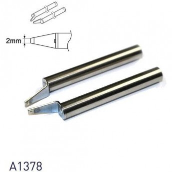 Наконечник HAKKO A1378 CHIP для термопинцета FX-8804 серии 950/FX-8804, размер 2 × 1 мм 13A000151 Наконечник HAKKO A1378 CHIP для термопинцета FX-8804 серии 950/FX-8804, размер 2 × 1 мм 13A000151