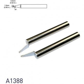 Наконечник HAKKO CHIP для термопинцета FX-8804/950, 1.5x0.5x1 мм, угол 45° 13A000159 Наконечник HAKKO CHIP для термопинцета FX-8804/950, 1.5x0.5x1 мм, угол 45° 13A000159