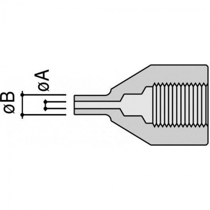 Паяльная демонтажная насадка цилиндрическая HAKKO A1497 13A000177
