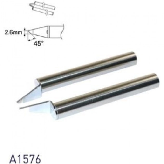 Наконечник HAKKO CHIP 2.6C для термопинцета FX-8804 / 950, 2.6x1 мм, 45° 13A000195