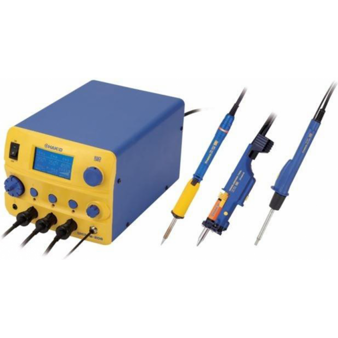 Трехканальная паяльная станция HAKKO FM-206 410 Вт с цифровым управлением 13A000301