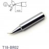 Жало для паяльника HAKKO T18 коническое с изгибом R 0.2 × 4 × 10.5 мм 13A000564