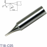 Жало для паяльника HAKKO T18 коническое со скосом 0.5×13.5 мм 45° 13A000565
