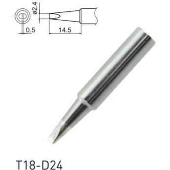 Жало для паяльника HAKKO T18 клиновидное 2.4×14.5 мм 13A000581
