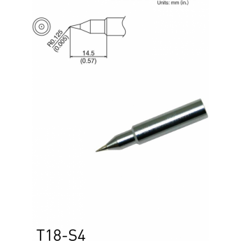Жало для паяльника игла HAKKO T18 R 0.125 × 14.5 мм 13A000591