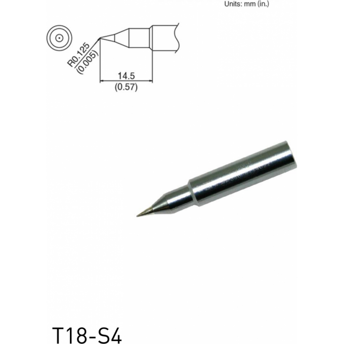 Жало для паяльника игла HAKKO T18 R 0.125 × 14.5 мм 13A000591