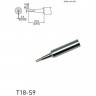 Жало для паяльника клиновидное HAKKO T18S9 1.2×15.5 мм 13A000594