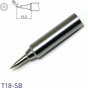 Жало для паяльника игла HAKKO T18 Серия R 0.2 × 13.2 мм 13A000595