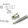 Жало для паяльника HAKKO T19C4 коническое со скосом ⌀4 × 18.5 мм 45° 13A000599