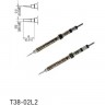 Паяльный наконечник индукционный HAKKO T38 CHIP клиновидный для термопинцета FX1003 ⌀2×0.2×8 мм 13A000779