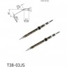 Паяльный наконечник индукционный HAKKO T3803JS CHIP конический изогнутый R0.05x2.5x5.7 мм 30° для термопинцета FX-1003 13A000783