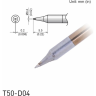 Жало для микропаяльника HAKKO T50 клиновидное ⌀0.4×0.2×5.5 мм 13A000868