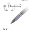 Жало для микропаяльника HAKKO T50D1 клиновидное ⌀1×0.2×6 мм 13A000870