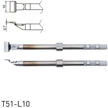 Наконечник HAKKO T51L10 SOP для термопинцета FX-9705, 10 × 0.7 мм 13A000878 Наконечник HAKKO T51L10 SOP для термопинцета FX-9705, 10 × 0.7 мм 13A000878