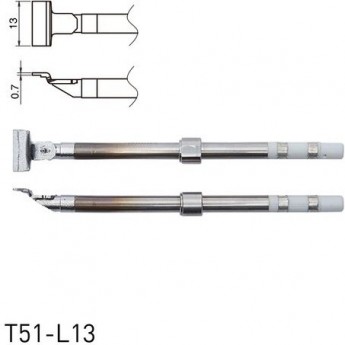 Наконечник HAKKO T51L13 SOP для термопинцета FX-9705, 13x0.7 мм 13A000879 Наконечник HAKKO T51L13 SOP для термопинцета FX-9705, 13x0.7 мм 13A000879