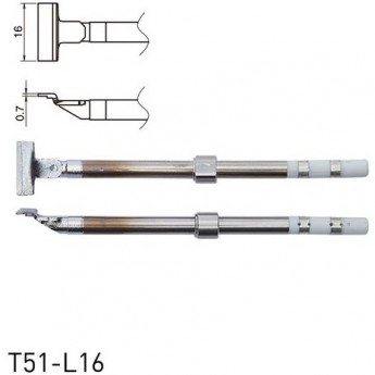 Наконечник для термопинцета HAKKO T51 SOP 16x0.7 мм 13A000880