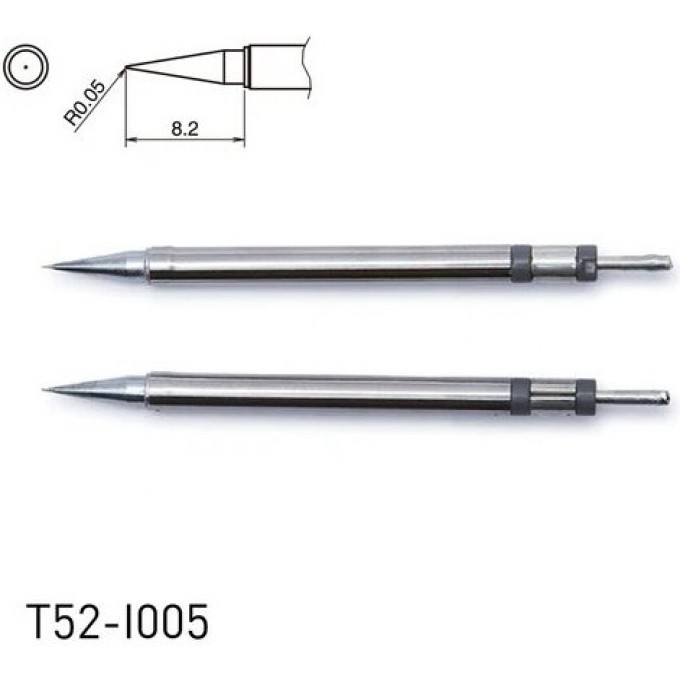 Наконечник HAKKO T52 CHIP для микропинцета R 0.5 × 8.2 мм 13A000889