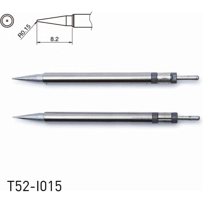 Наконечник HAKKO T52 CHIP для микропинцета FX-9706 R 0.15 × 8.2 мм 13A000890