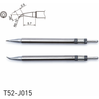 Наконечник HAKKO T52 CHIP для микропинцета FX-9706 R 0.15 × 2.5 × 5.7 мм 30° 13A000892 Наконечник HAKKO T52 CHIP для микропинцета FX-9706 R 0.15 × 2.5 × 5.7 мм 30° 13A000892
