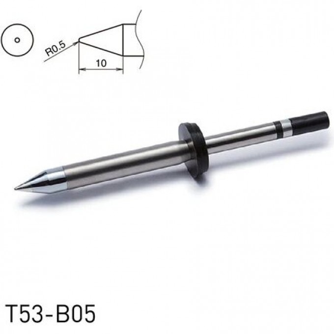 Жало для паяльника HAKKO T53 коническое R 0 13A000896
