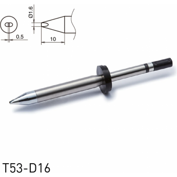 Жало для паяльника HAKKO T53 клиновидное ⌀1.6×0.5×10 мм 13A000904