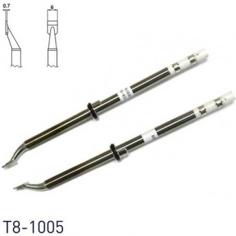 Наконечник HAKKO T8 для демонтажного термопинцета FM-2202, тип SOP, 0.7 × 6 мм 13A000917 Наконечник HAKKO T8 для демонтажного термопинцета FM-2202, тип SOP, 0.7 × 6 мм 13A000917