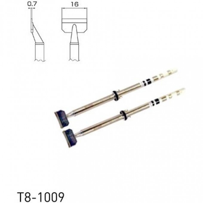 Наконечник для демонтажного термопинцета HAKKO T8 SOP 0.7×16 мм 13A000921