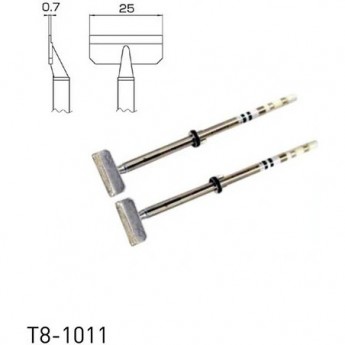 Наконечник для демонтажного термопинцета HAKKO T8 SOP 0.7×25 мм 13A000923