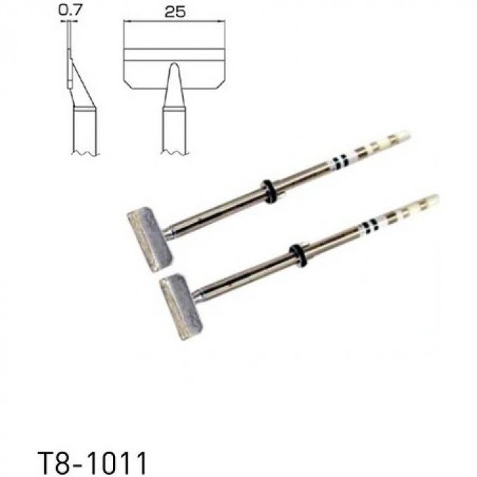 Наконечник для демонтажного термопинцета HAKKO T8 SOP 0.7×25 мм 13A000923
