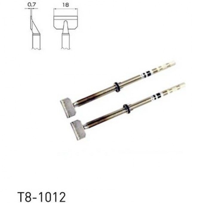 Наконечник для демонтажного термопинцета HAKKO T8 SOP 0.7 × 18 мм 13A000924