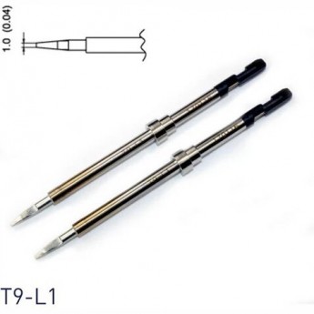 Наконечник HAKKO T9L1 SOP для демонтажного термопинцета FM2023, 1 мм 13A000927 Наконечник HAKKO T9L1 SOP для демонтажного термопинцета FM2023, 1 мм 13A000927