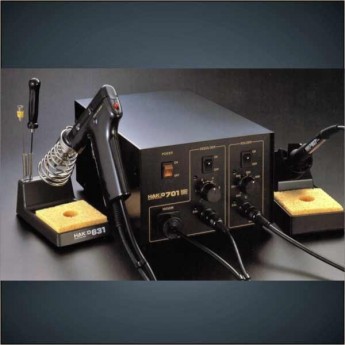 Комбинированная паяльно-ремонтная станция HAKKO 701 двухканальная