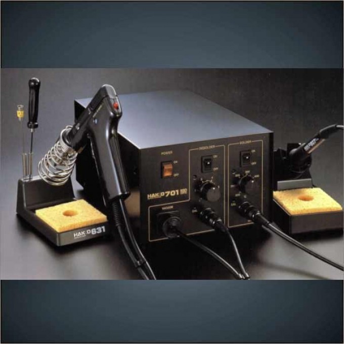 Комбинированная паяльно-ремонтная станция HAKKO двухканальная 701