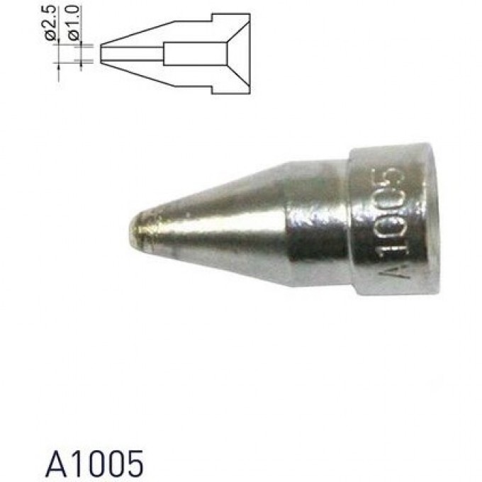 Паяльная демонтажная насадка HAKKO цилиндрическая 1.0 мм A1005