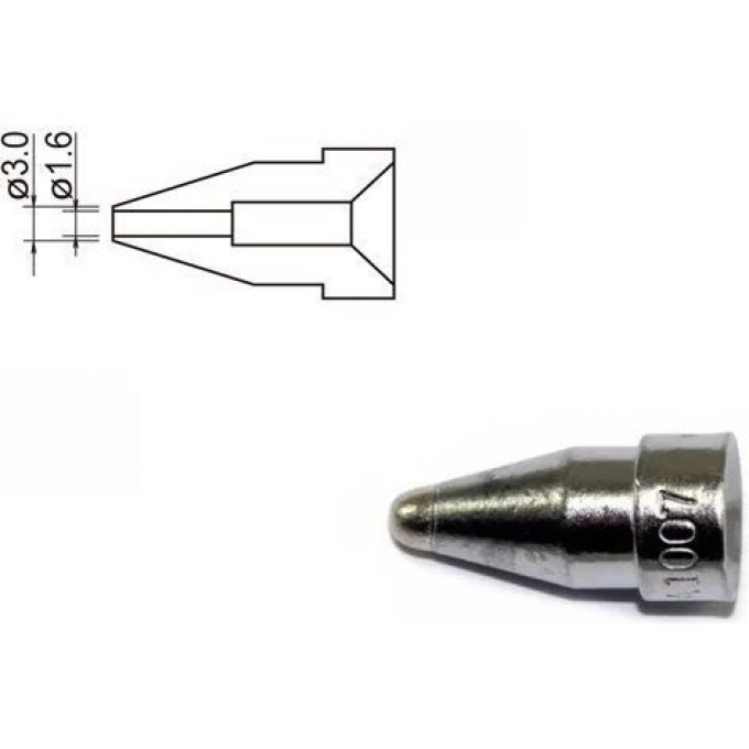 Паяльная демонтажная насадка HAKKO цилиндрическая 1.6 мм A1007
